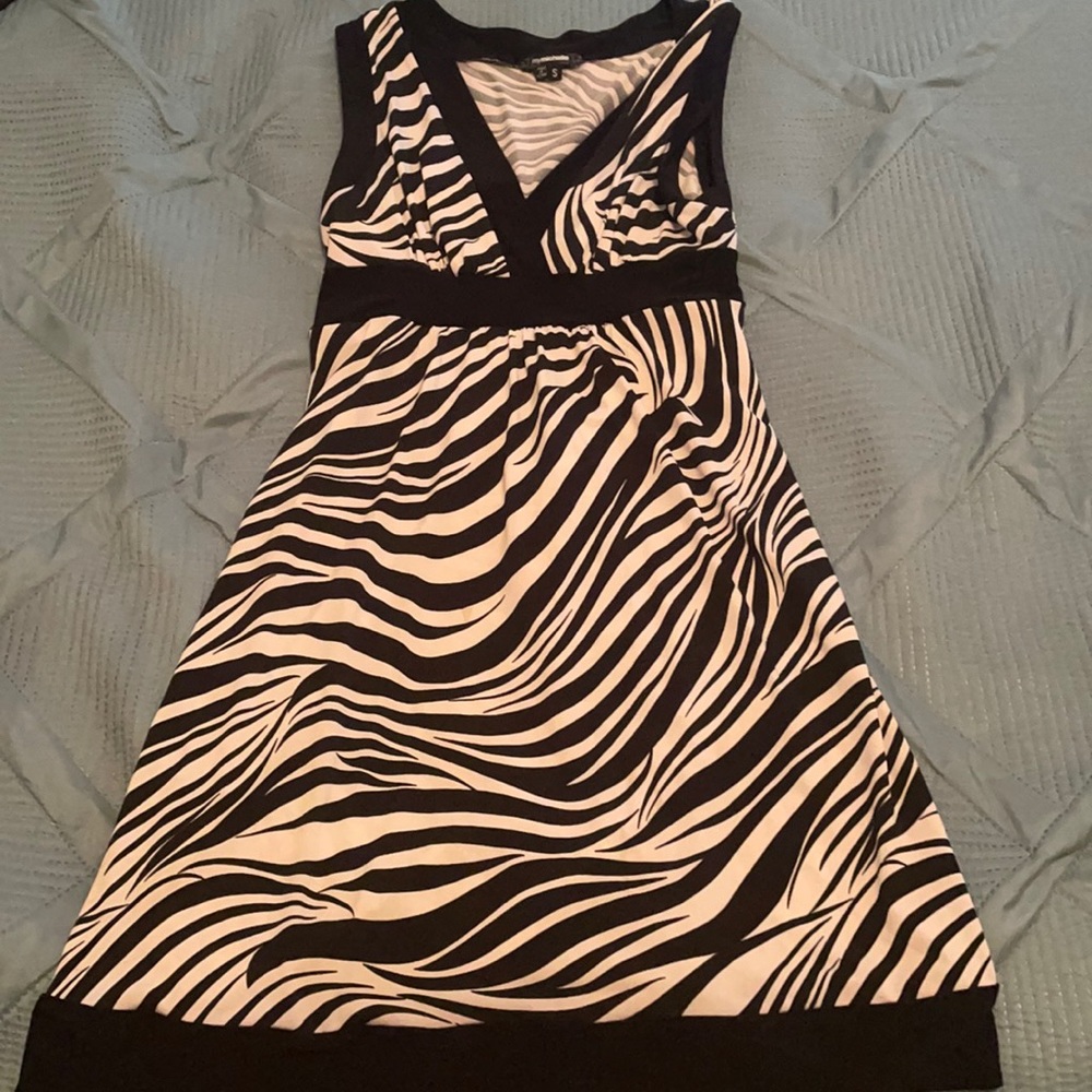 Zebra print dress